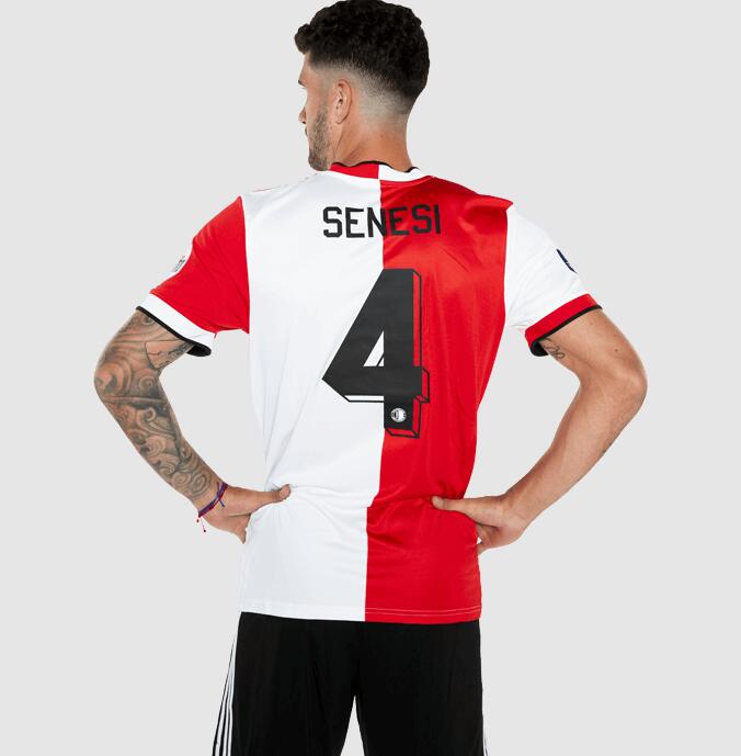 2021/22 Feyenoord Home Kit Soccer Jersey with Senesi 4 printing